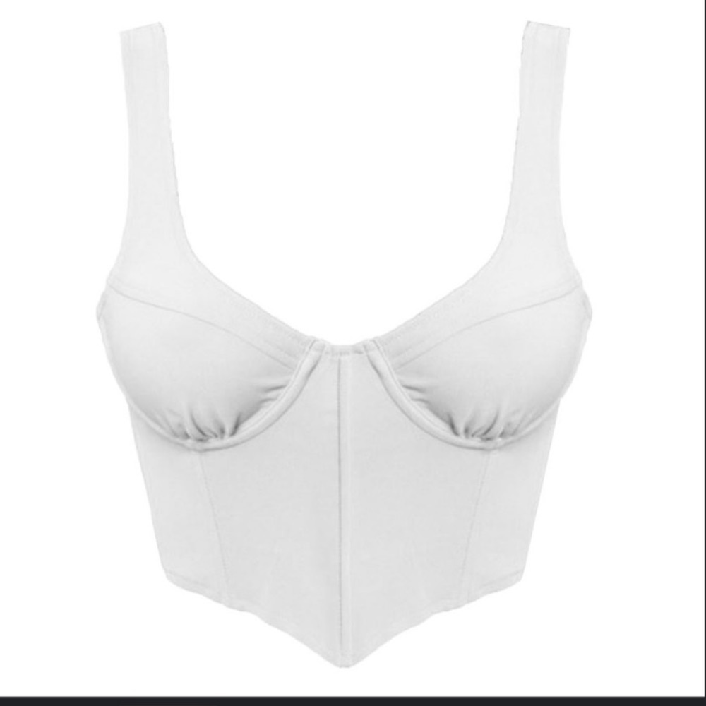 LEAU clothing corset top in brown